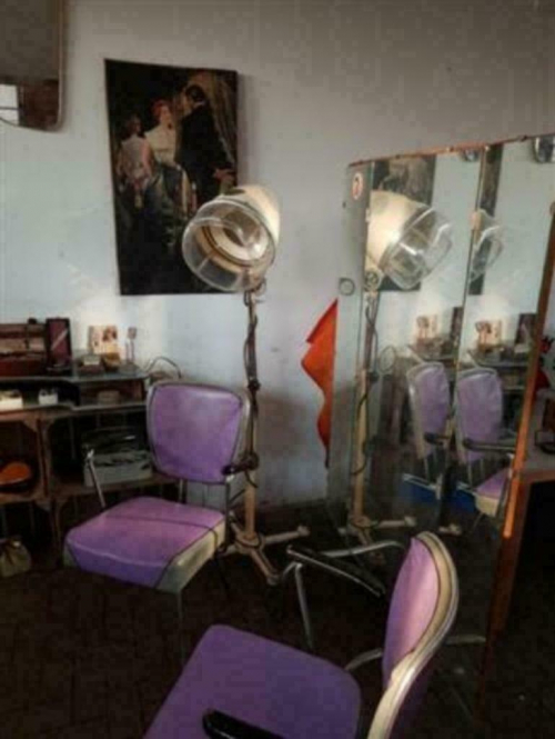 Uniek !! complete vintage fifties kapper barbier barbershop