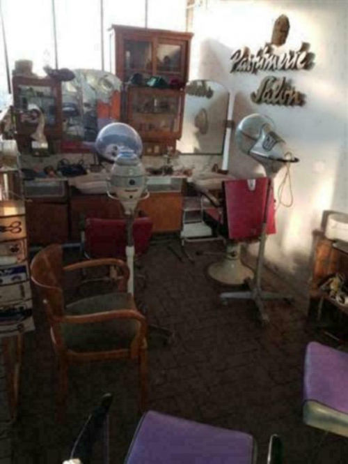 Uniek !! complete vintage fifties kapper barbier barbershop