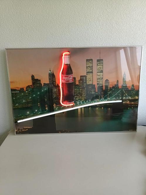 Lichtreclame Coca-Cola uniek originele twin towers