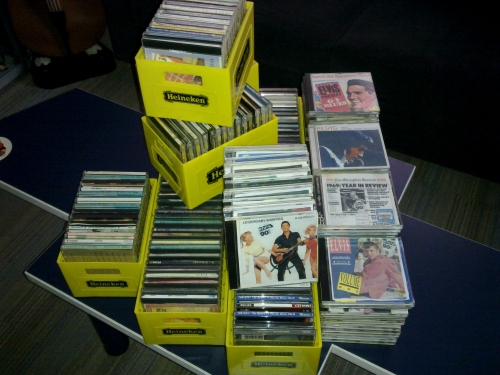 Verzameling met 225 Elvis Presley cd's.