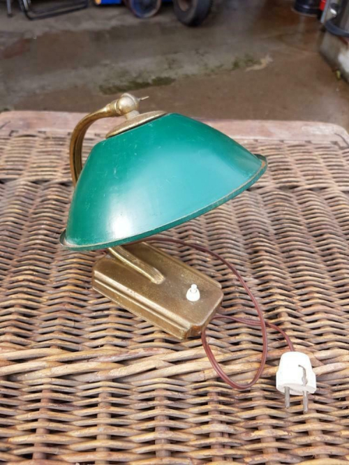 Werkend vintage bureau lampje , zogenaamde notaris lamp&#128076;