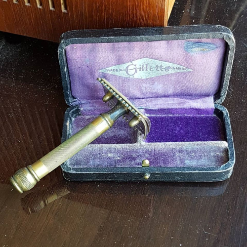 Vintage barber scheermes , krabber van Gillette