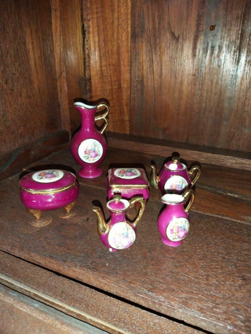 18 x Limoges miniatuur porselein in 1 koop voor weinig