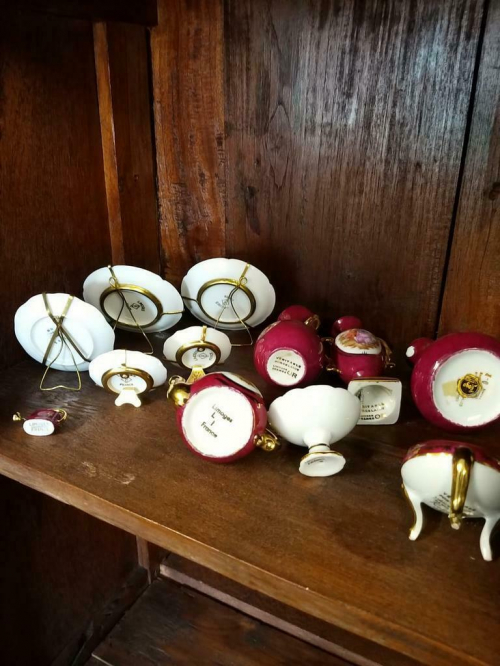 18 x Limoges miniatuur porselein in 1 koop voor weinig