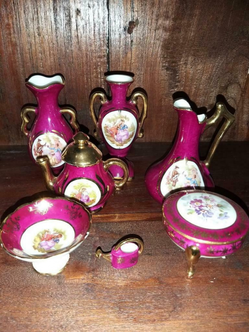 18 x Limoges miniatuur porselein in 1 koop voor weinig