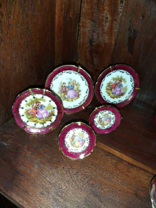 18 x Limoges miniatuur porselein in 1 koop voor weinig