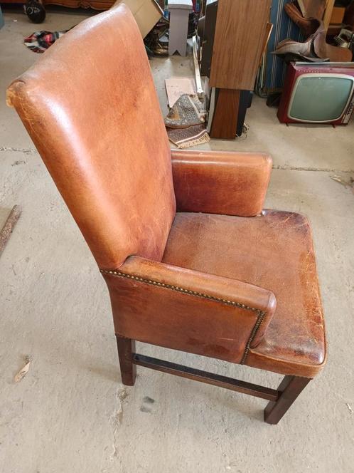 Vintage schapenleren armstoel / fauteuil