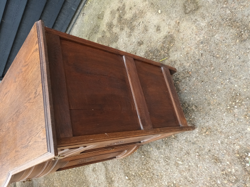 Antiek eiken landelijk dressoir commode